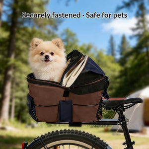 The Ultimate Solution for Pet Travel: Foldable Canvas Pet Rear Seat Carrier Bag